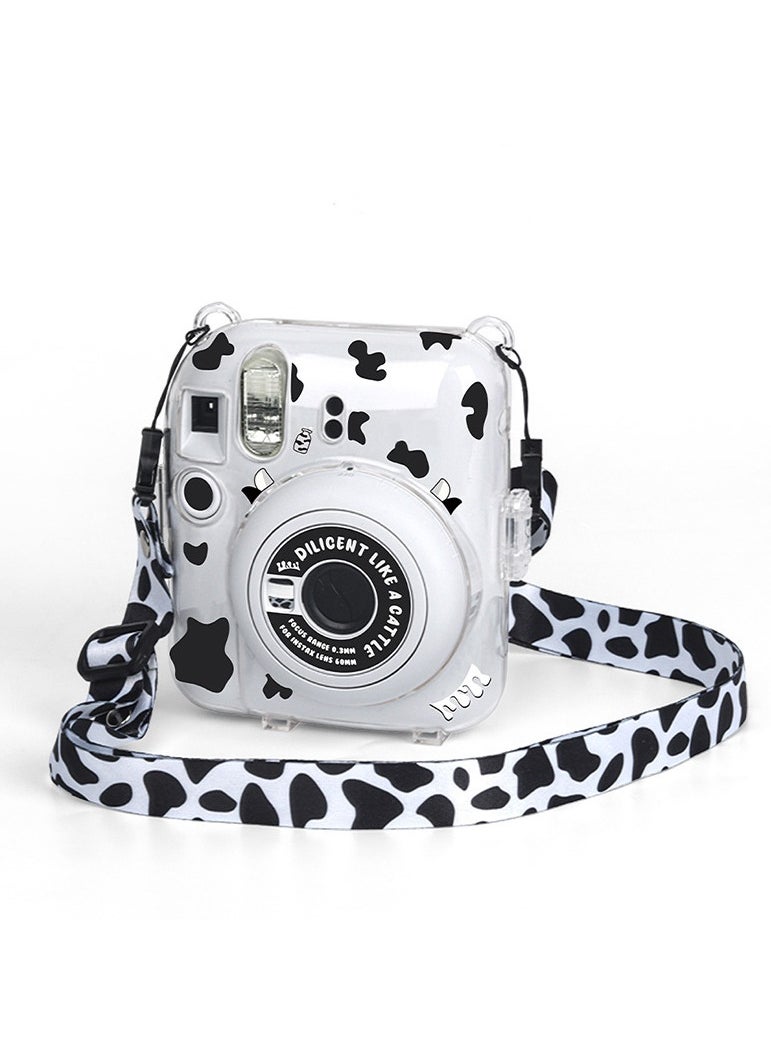 Generic Protective Clear Case Hard Case For Fujifilm Instax Mini 12 Instant Camera With Adjustable Strap  Clear  - Image 2