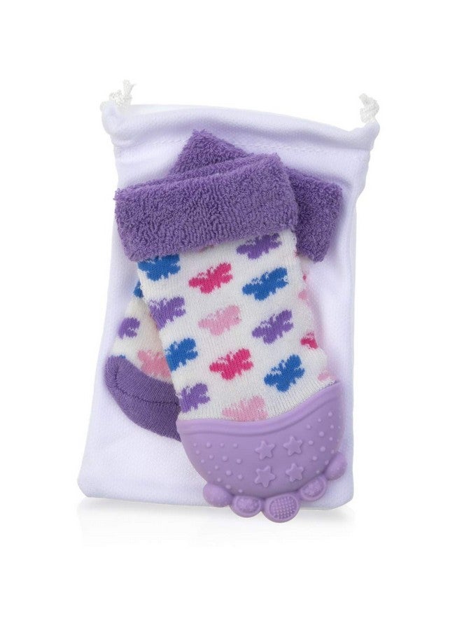 نوبي جورب عضاضة مهدئ من نوبي، لون بنفسجي، مقاس 5 بوصات