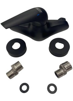 QUALITY Black Shattaf Mixer with Cold and Hot Water Brass Wall Mounted - Shattaf Mixer is simple and provides maximum flexibility and movement  - Image 2