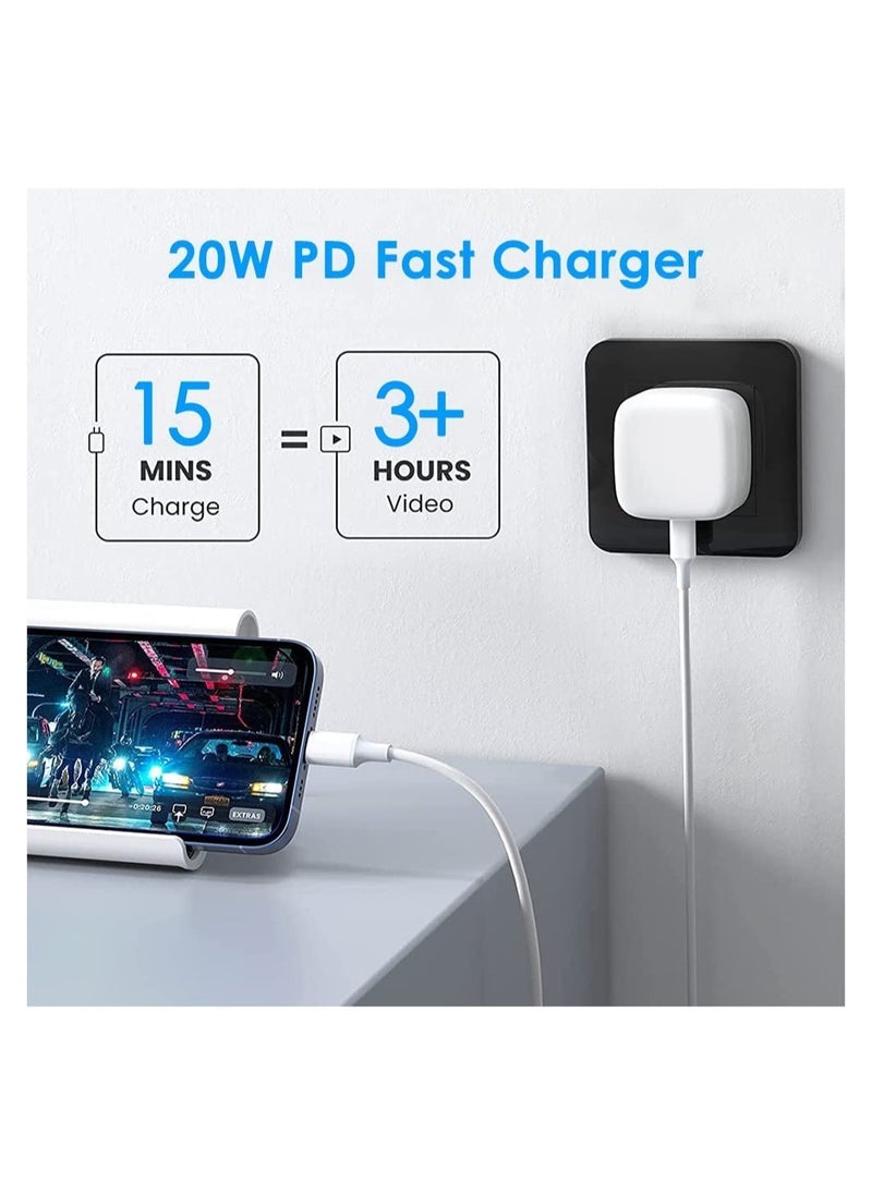 ELTRAZONE - MFi Certified 20W USB C Fast Charger Plug Cable for iPhone 13 12 Pro Max/Mini/11/XS/XR/X/8 Plus/iPad - Image 1