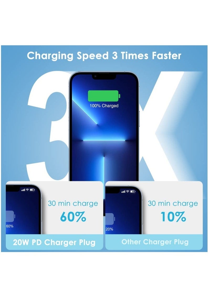 ELTRAZONE - MFi Certified 20W USB C Fast Charger Plug Cable for iPhone 13 12 Pro Max/Mini/11/XS/XR/X/8 Plus/iPad - Image 1