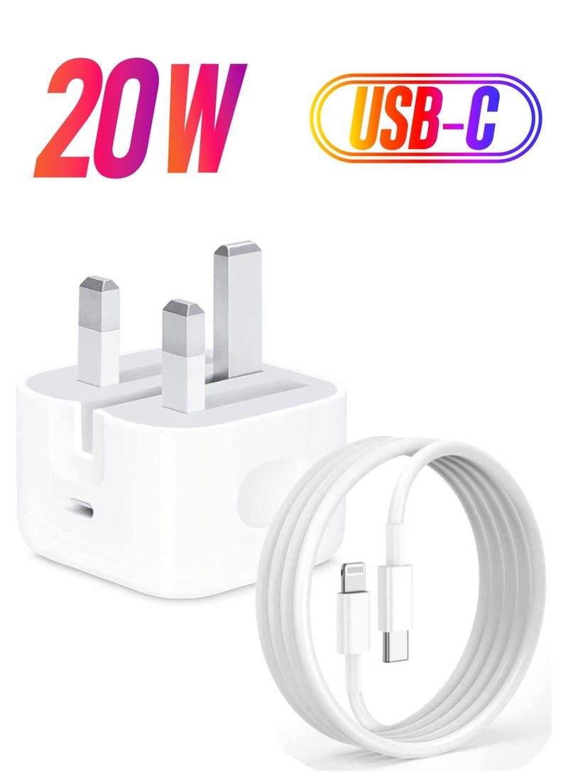ELTRAZONE - MFi Certified 20W USB C Fast Charger Plug Cable for iPhone 13 12 Pro Max/Mini/11/XS/XR/X/8 Plus/iPad - Image 1