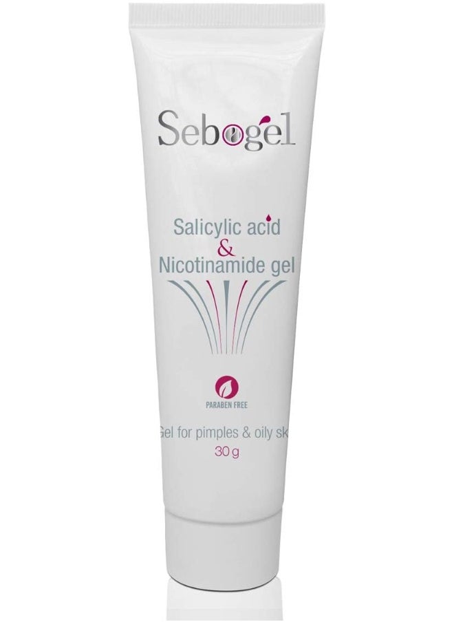 Sebogel Salicylic Acid & Nicotinamide Gel for Pimples & Oily Skin 30gm - pzsku/Z0BA7C710373CDD282672Z/45/_/1739555234/a280174c-3cad-48f8-89d5-b6da722f4df5