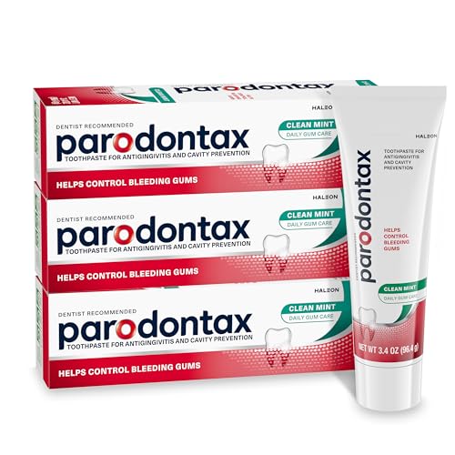 Parodontax Clean Mint Toothpaste For Gum Health Helps Cavity Prevention Anticavity And Antigingivitis 34 Oz x 3