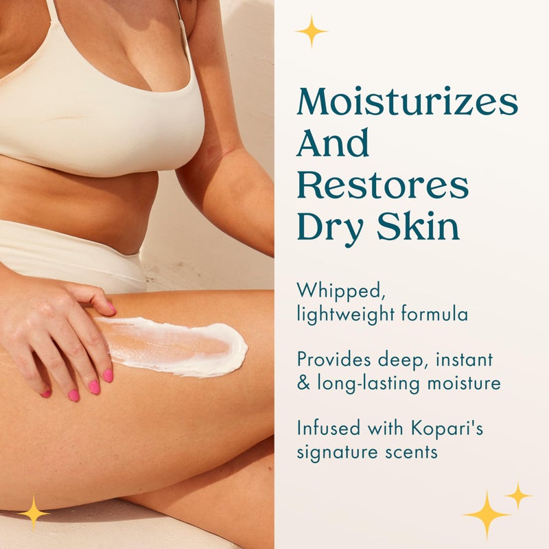 Kopari Ultra Restore Body Butter, Whipped Lightweight Formula, Hyaluronic Acid & Mango Seed Butter, Deep & Long-Lasting Moisture, Guava 7.7 oz - Image 3