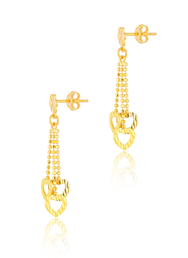 BAFLEH JEWELLERY - Wear Your Heart on Your Ears with 22K Gold Earrings - Image 1