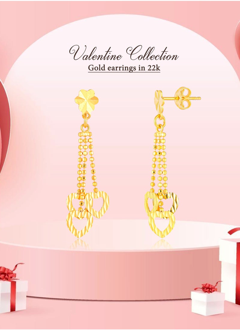 BAFLEH JEWELLERY - Wear Your Heart on Your Ears with 22K Gold Earrings - Image 1