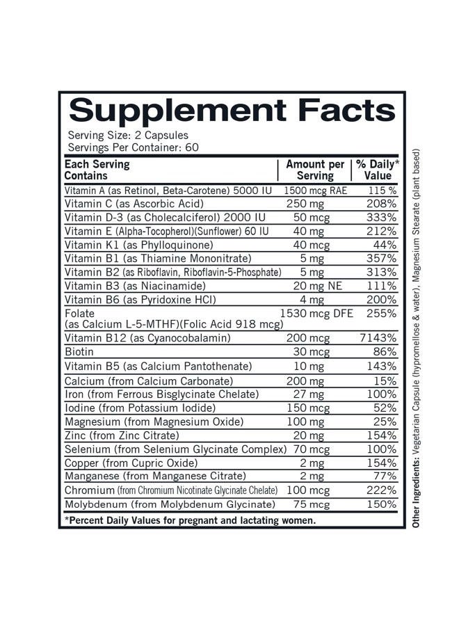 Kirkman Prenatal Advanced Care Vitamins & Minerals - Hypoallergenic - Image 2