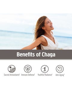 Om Mushroom Superfood Chaga Organic Mushroom Powder, 7.05 Ounce Pouch, 100 Servings, US Grown, Sacred Antioxidants & Immune Support, Superfood Mushroom Supplement  - Image 5