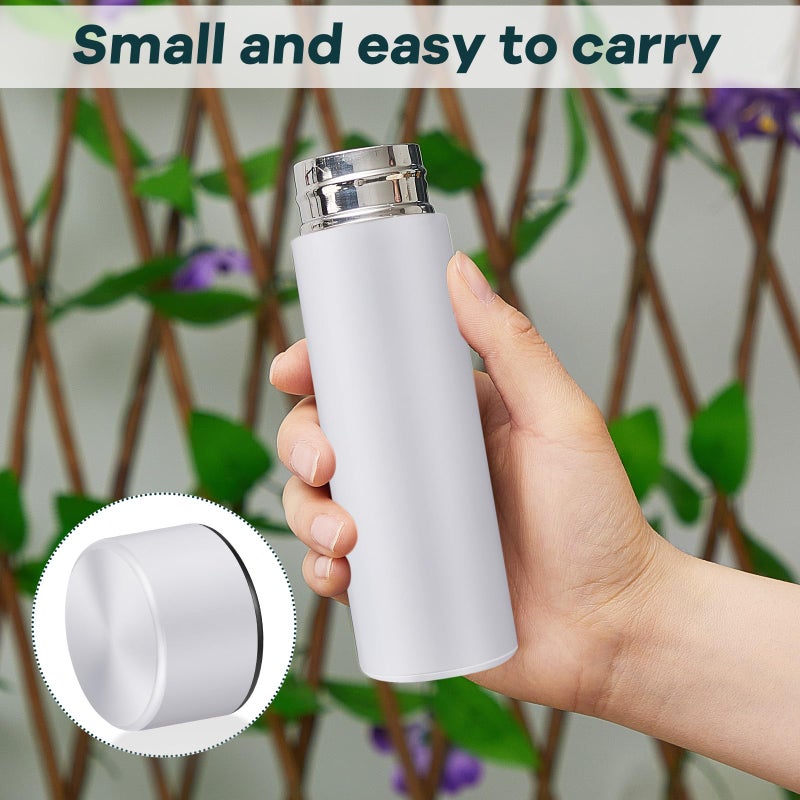 Irenare 5Oz Mini Water Bottle Mini Insulated Stainless Steel Bottle Purse Water Bottle Cute Leak Proof Water Flask Keeps Drink Cold And Hot For Purse Women(Black  White 2 Pieces) - Image 4