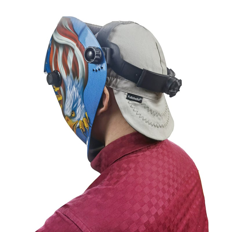 Fullsheild Mens Women's Cotton Welding Cap FR Reversible Welder Caps Hat One Size for Welder Electrician Power Gas Oilfield (US, Alpha, One Size, Paisley Gray) - Image 2