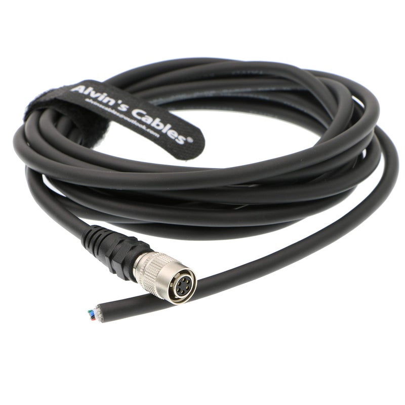 Alvin's Cables Alvinâ€™s Cables HR10A-7P-6S Hirose 6 Pin Female to Open End Power I/O Cable for Sony CCD, Basler, Keyence, Cognex, Baumer, Hikvision Industrial Camera, High Flex Shielded 9.84ft/3m - Image 2