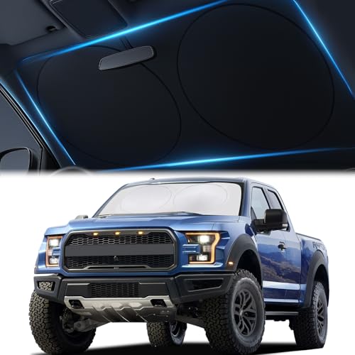 Magnelex Car Windshield Sunshade | Innovative No-Light-Pass Technology for Maximum Protection | Foldable Sun Shade Keeps Your Vehicle Cool | Fit for Cars, Trucks, and SUVs | X-Large (65.7 x 36.4 in) - Image 1