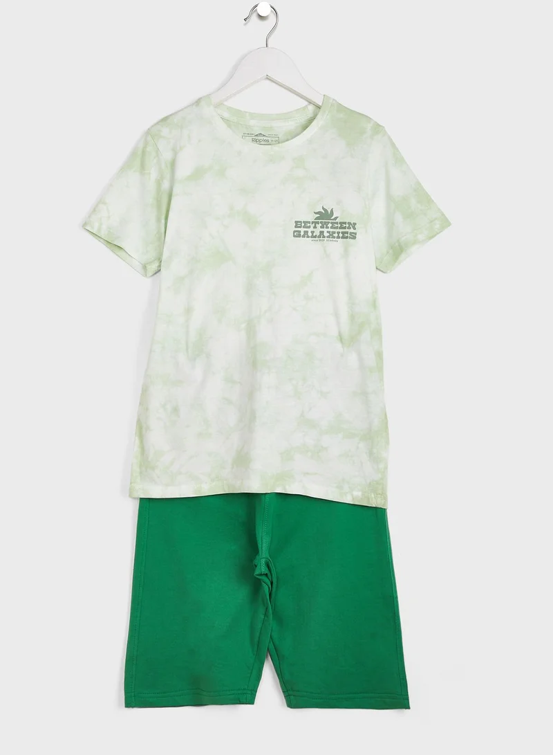 Ripples T-Shirts & Shorts Sets