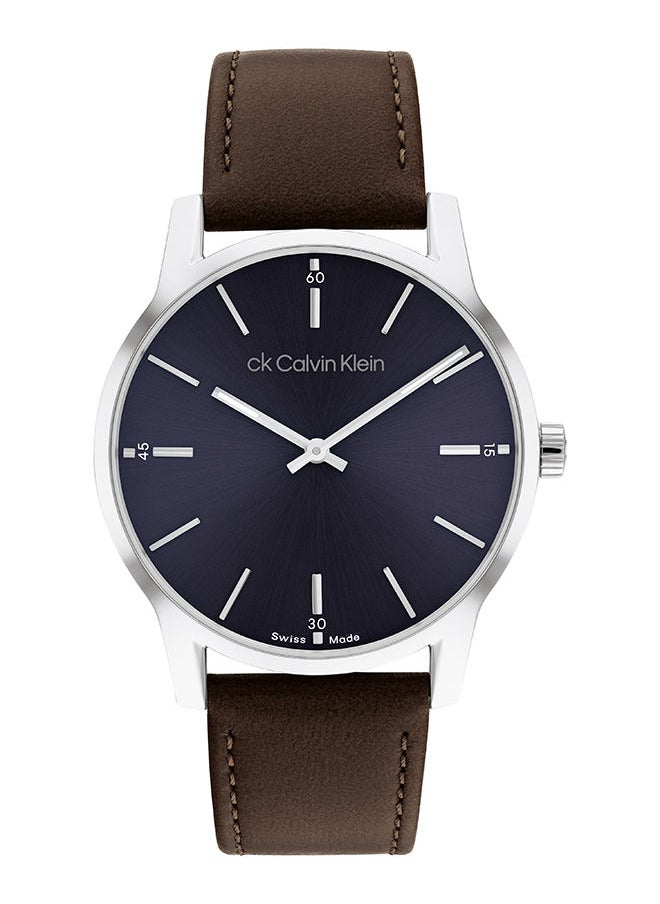 CALVIN KLEIN Swiss Dressed Unisex Leather Wrist Watch - 25000017  - Image 1