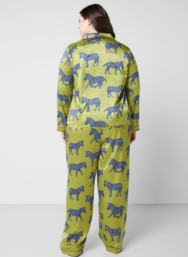 CHELSEA PEERS Printed Shirt & Pyjama Set - Image 2