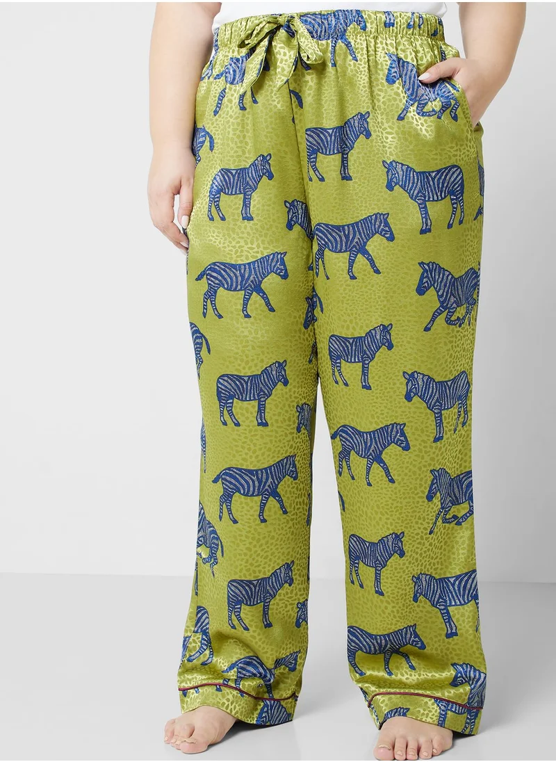 CHELSEA PEERS Printed Shirt & Pyjama Set