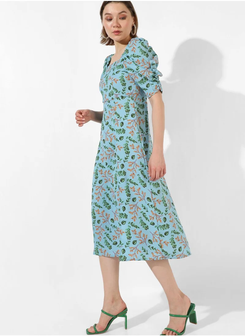 Campus Sutra Women's Printed Casual Dress