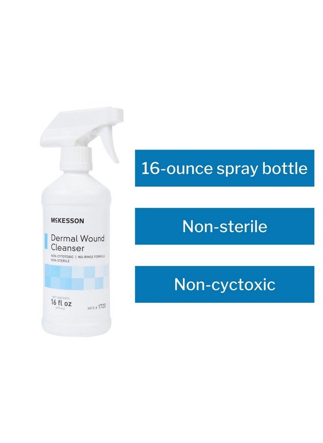 McKesson - Dermal Wound Cleanser Spray, Sterile Saline First Aid Wash Solution & Skin Care Cleaner, 16 Oz - Effective Wounds Treatment & Debridement, 1 Count - Image 1