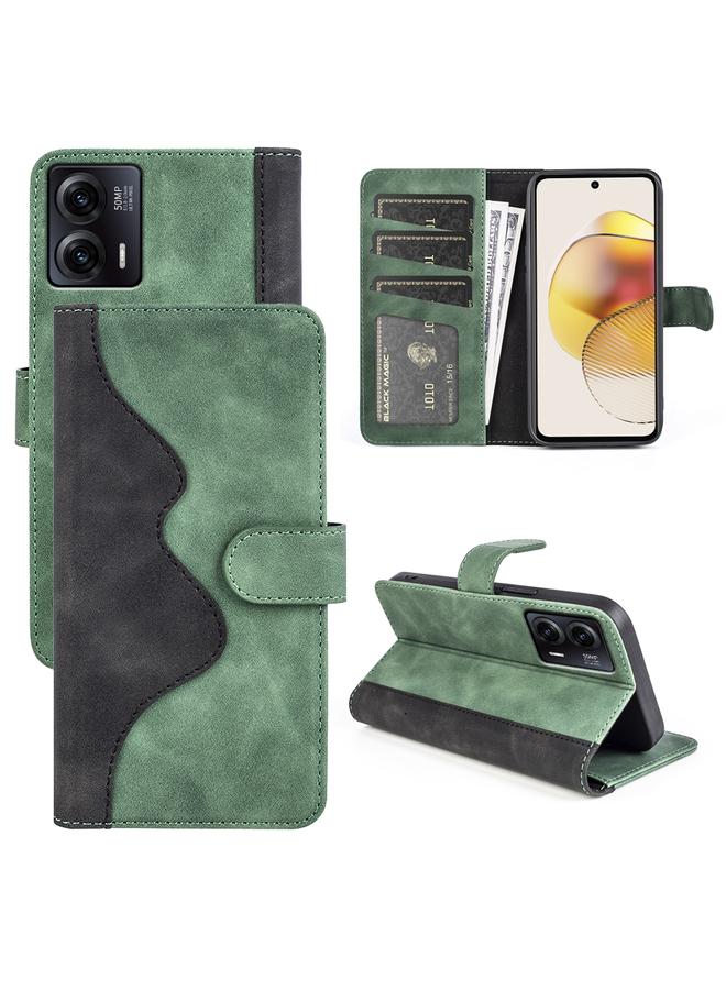 erorex Case For Motorola Moto G73 Stitching Horizontal Flip Leather Phone Case - Image 1