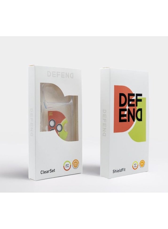 ديفيند الحماية المتكامل لآيفون 17 (4 في 1) معتمد رسميًا من Apple – حماية فائقة للشاشة والكاميرا مع غطاء خلفي شفاف أنيق ومقاوم للخدوش – تصميم دقيق يناسب كل التفاصيلدفيند – باكج - Image 2