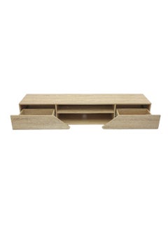 Uzman Home Uzman Home Modern TV Cabinet, Entertainment Stand, Media Console with a Natural Wood Finish & Storage Doors for Living Room or Media Room Color (Teak) 180Cm  - Image 4