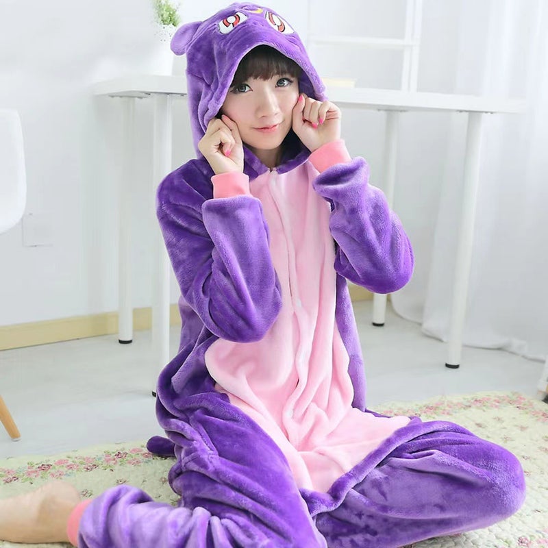 Direct Supply Of Adult Flannel Big Bad Wolf Animal Pajamas Frog Pikachu Children'S Performance Clothing Cartoon Parent-Child Clothing - Image 2