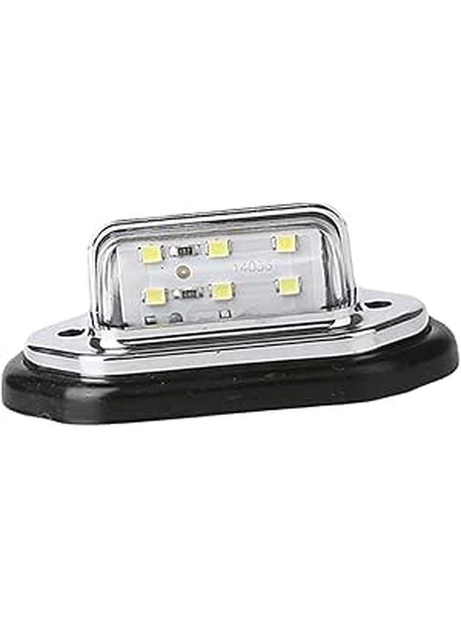 2Pcs White LED Car License Plate Light Truck Side Light Easy To Install - Image 1