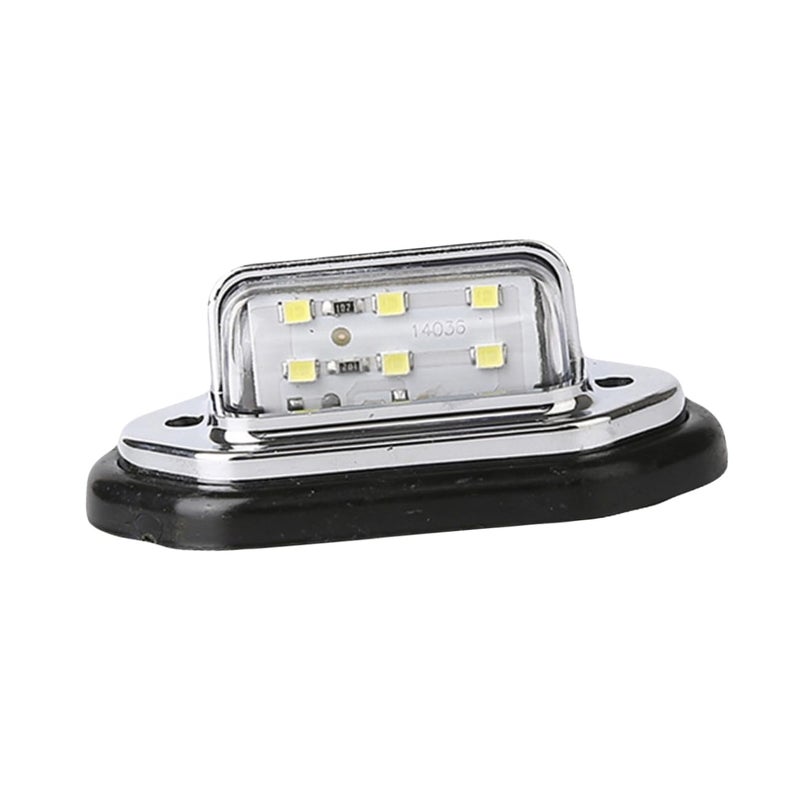 2Pcs White LED Car License Plate Light Truck Side Light Easy To Install - Image 2
