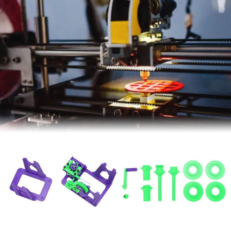 Pre Assembled Hand Cranked 3D Printer Filament Winder Respooler Kit Purple Green - Image 5