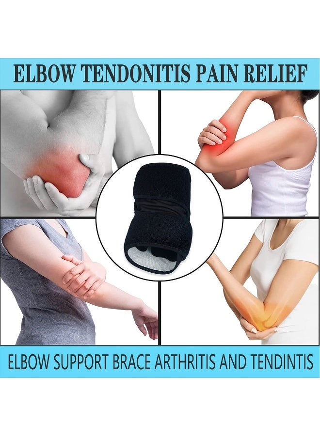 NAILEKESI 2 PCS Elbow Brace,Elbow Support for Men/Women,Adjustable Elbow brace With Dual-Spring Stabilizer Tennis Compression Sleeve for Golfer's and Tennis Elbow,weightlifting, Tendonitis,Arthritis, Sports Injury Recovery, Sports Protective Equipment - Image 4