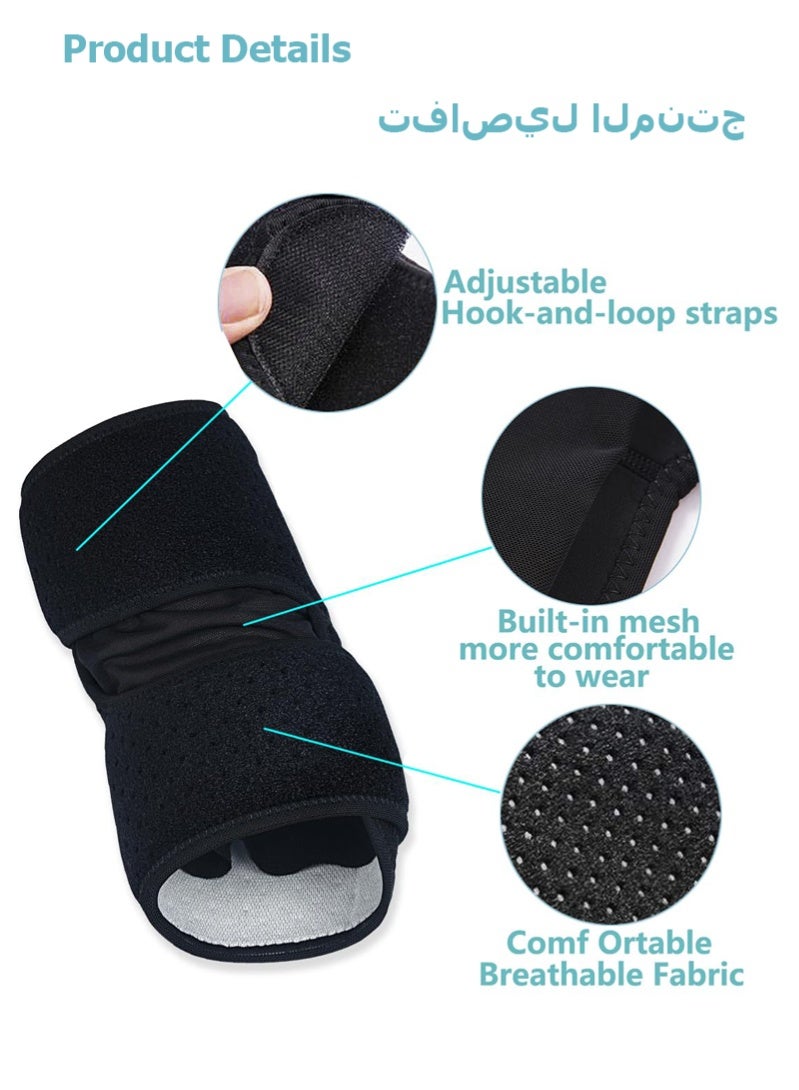 NAILEKESI 2 PCS Elbow Brace,Elbow Support for Men/Women,Adjustable Elbow brace With Dual-Spring Stabilizer Tennis Compression Sleeve for Golfer's and Tennis Elbow,weightlifting, Tendonitis,Arthritis, Sports Injury Recovery, Sports Protective Equipment - Image 5