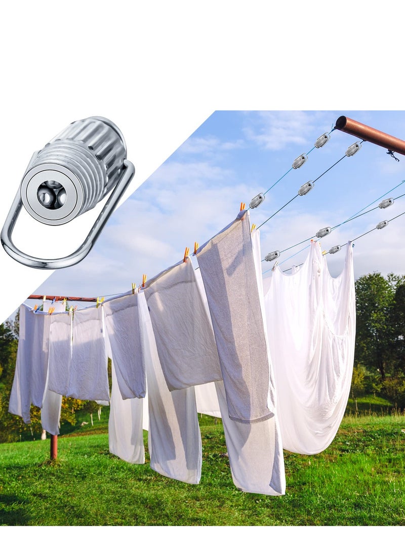 SYOSI 2 pcs Clothesline Tightener Metal Line Tight Grips Tools Aluminium for Pulleys and Fixed Clothes Lines Household Laundry Supplies - Image 5