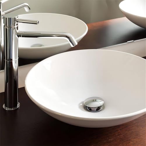 Yodel Faucet Bathroom Vessel Sink Drain Without Overflow for Big 1 3/4" Drain Opening Only - Pop Up Drain,Chrome,Y1618W-CH - Image 2