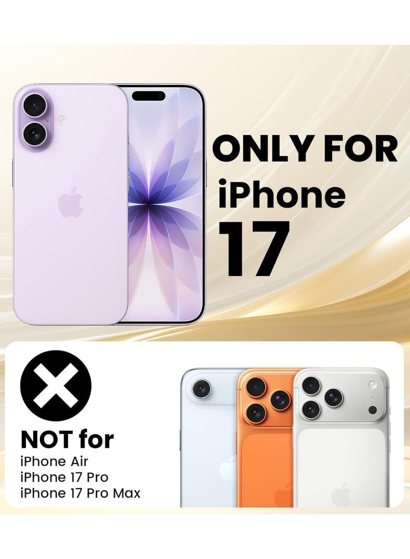 Transparent protective case for iPhone 17, 6.3-inch, made of thermoplastic polyurethane, with a soft shockproof card holder and camera lens protection - transparent - Image 2