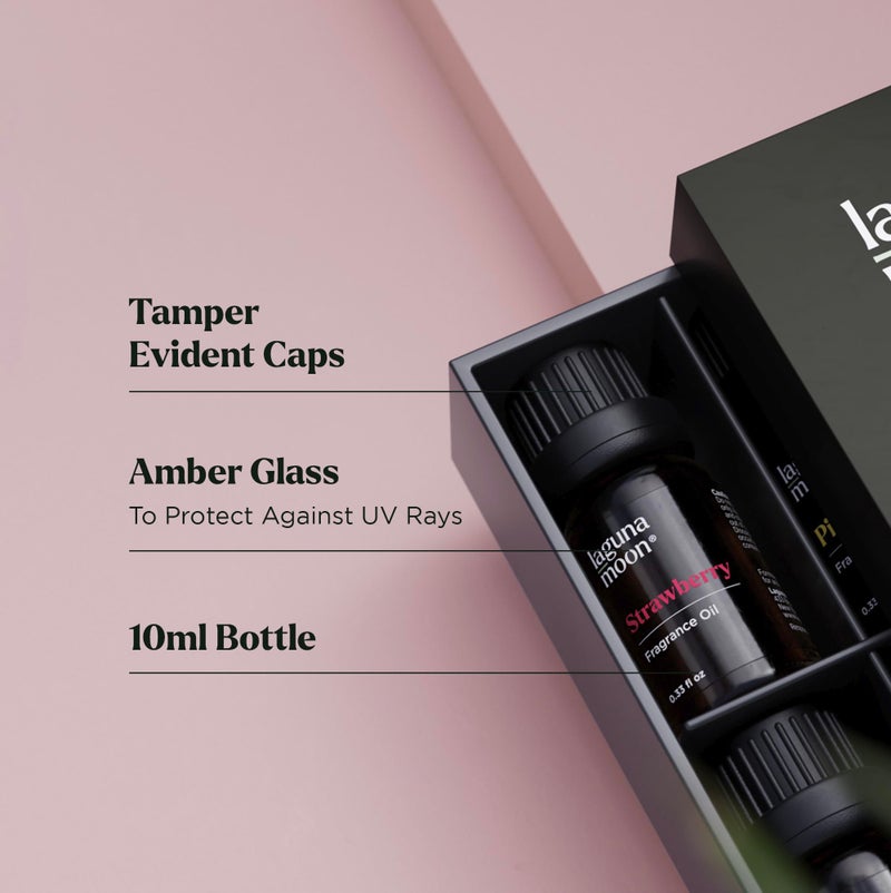 Lagunamoon Fragrance Oil Collection - Premium 16pc Gift Set for Diffusers, DIY Candle Making Supplies, Soap Scents, Slime - Aromatherapy Essential Oil Set for Home, Office, Car & Yoga Room - Image 4