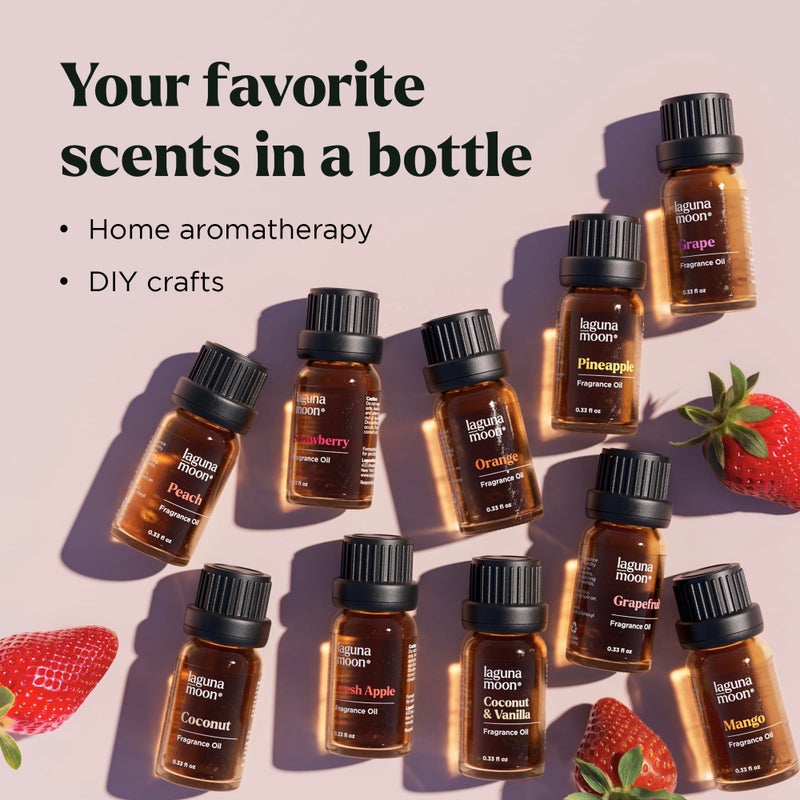 Lagunamoon Fragrance Oil Collection - Premium 16pc Gift Set for Diffusers, DIY Candle Making Supplies, Soap Scents, Slime - Aromatherapy Essential Oil Set for Home, Office, Car & Yoga Room - Image 2
