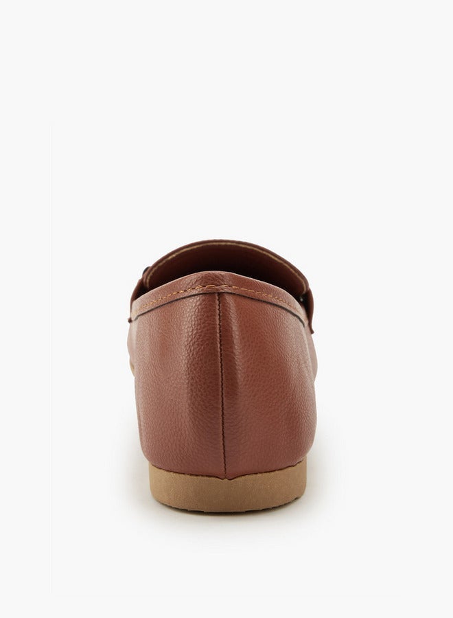 Flora Bella By Shoexpress Metallic Accent Slip-On Loafers - Image 5