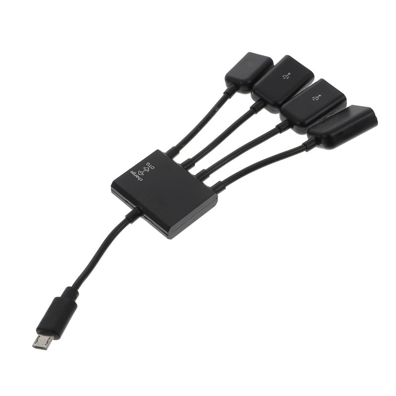 موزع طاقة USB مع منفذ شحن ومنفذ Micro USB محمول ومحطة توسعة OTG - Image 2