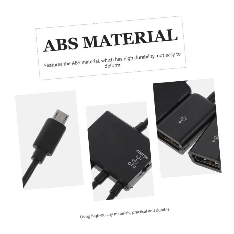 موزع طاقة USB مع منفذ شحن ومنفذ Micro USB محمول ومحطة توسعة OTG - Image 3
