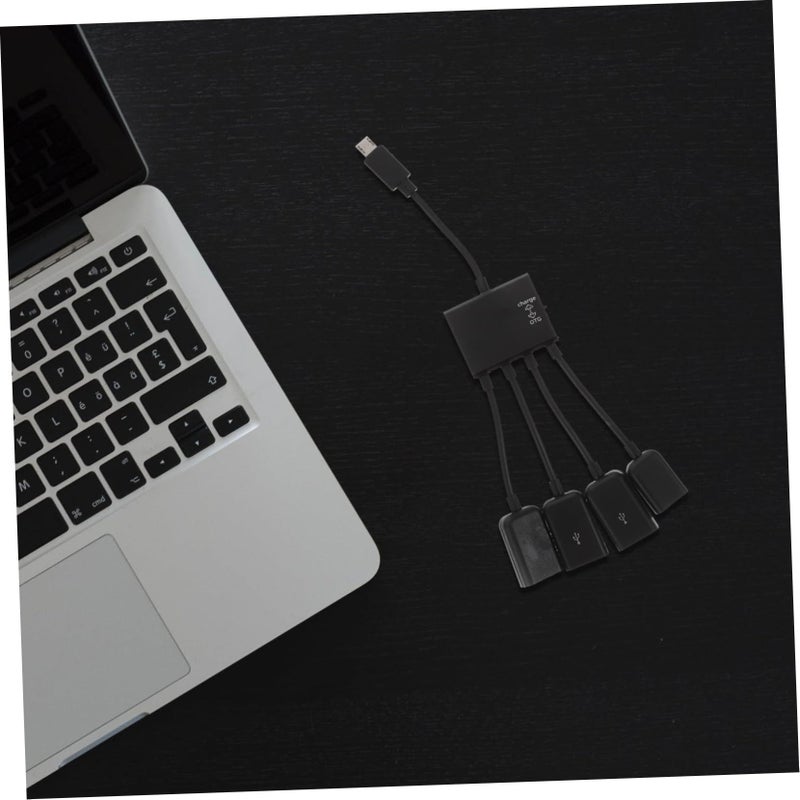 موزع طاقة USB مع منفذ شحن ومنفذ Micro USB محمول ومحطة توسعة OTG - Image 4