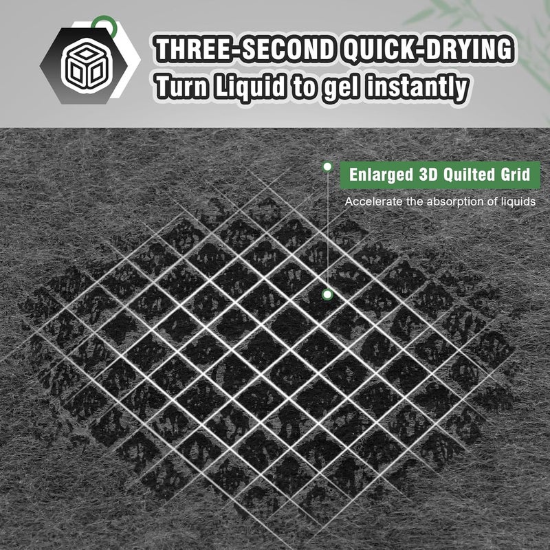 IMMCUTE Charcoal Dog Pee Pads 30"x36"-30 Ct | XX-Large Puppy Pee Training Pads Super Absorbent & Leak-Proof | Disposable Pet Piddle and Potty Pads for Puppies (IC3036-30T) - Image 5