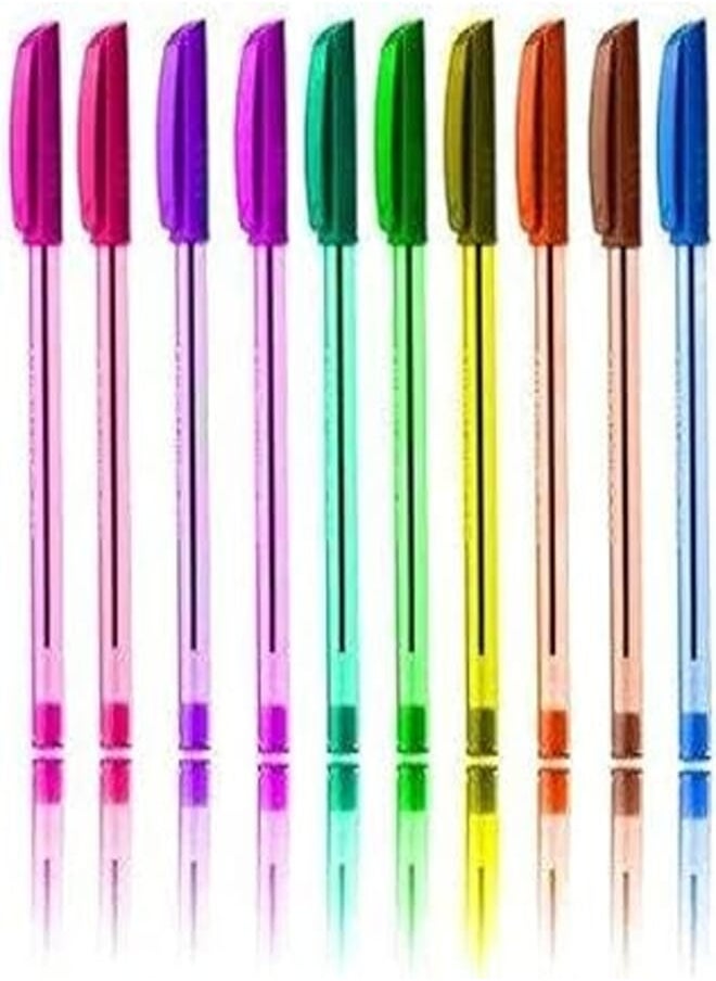 PRIMA PRIMA Colored Ballpoint Pen - Set of 10 
