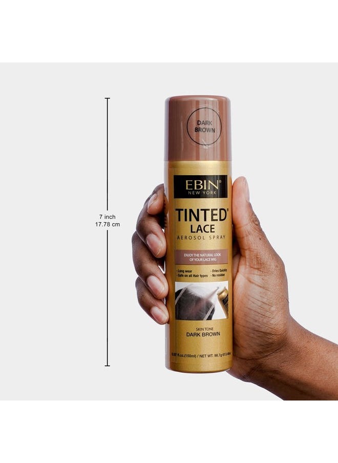 EBIN NEW YORK - Tinted Lace Spray - 5.07oz (Dark Brown) - Image 1