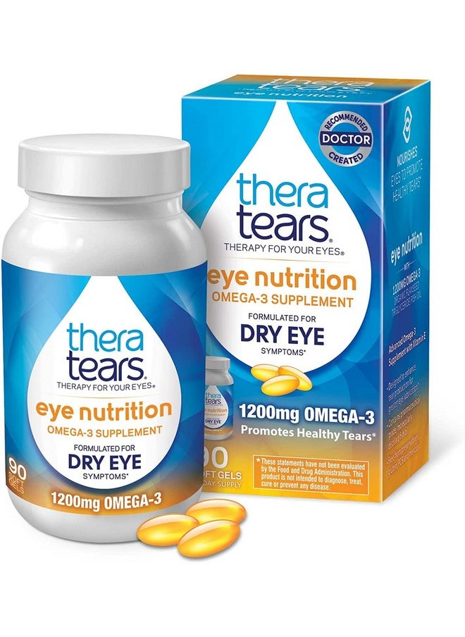 TheraTears - Thera Tears Nutrition Omega 3 Supplement Easy Swallow Capsules 90 Ct - Image 1