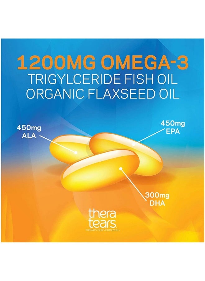 TheraTears - Thera Tears Nutrition Omega 3 Supplement Easy Swallow Capsules 90 Ct - Image 1