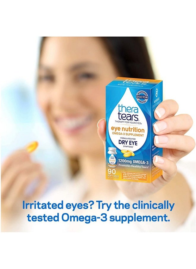 TheraTears - Thera Tears Nutrition Omega 3 Supplement Easy Swallow Capsules 90 Ct - Image 1