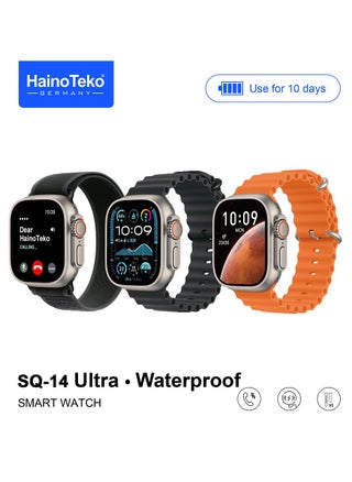HainoTeko SQ-14 Ultra Waterproof Smartwatch with Large Screen AMOLED Display 10-Day Battery Life and 3 Pair Straps Designed For Ladies and Gents Silver - pzsku/Z0BA95B55AC976FB430B7Z/45/_/1737784084/e358e871-f703-4304-8798-415e8ebaaa7e