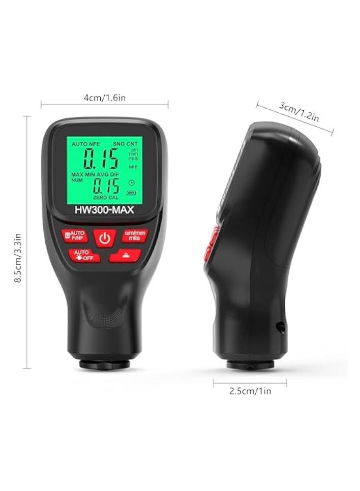 PROMASS Digital Paint Thickness Gauge Coating Thickness Tester. Original Coating Auto Car Paint Meter, Paint Meter with Automatic (Size : A) - Image 2