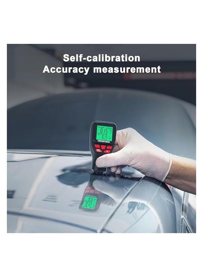 PROMASS Digital Paint Thickness Gauge Coating Thickness Tester. Original Coating Auto Car Paint Meter, Paint Meter with Automatic (Size : A) - Image 4